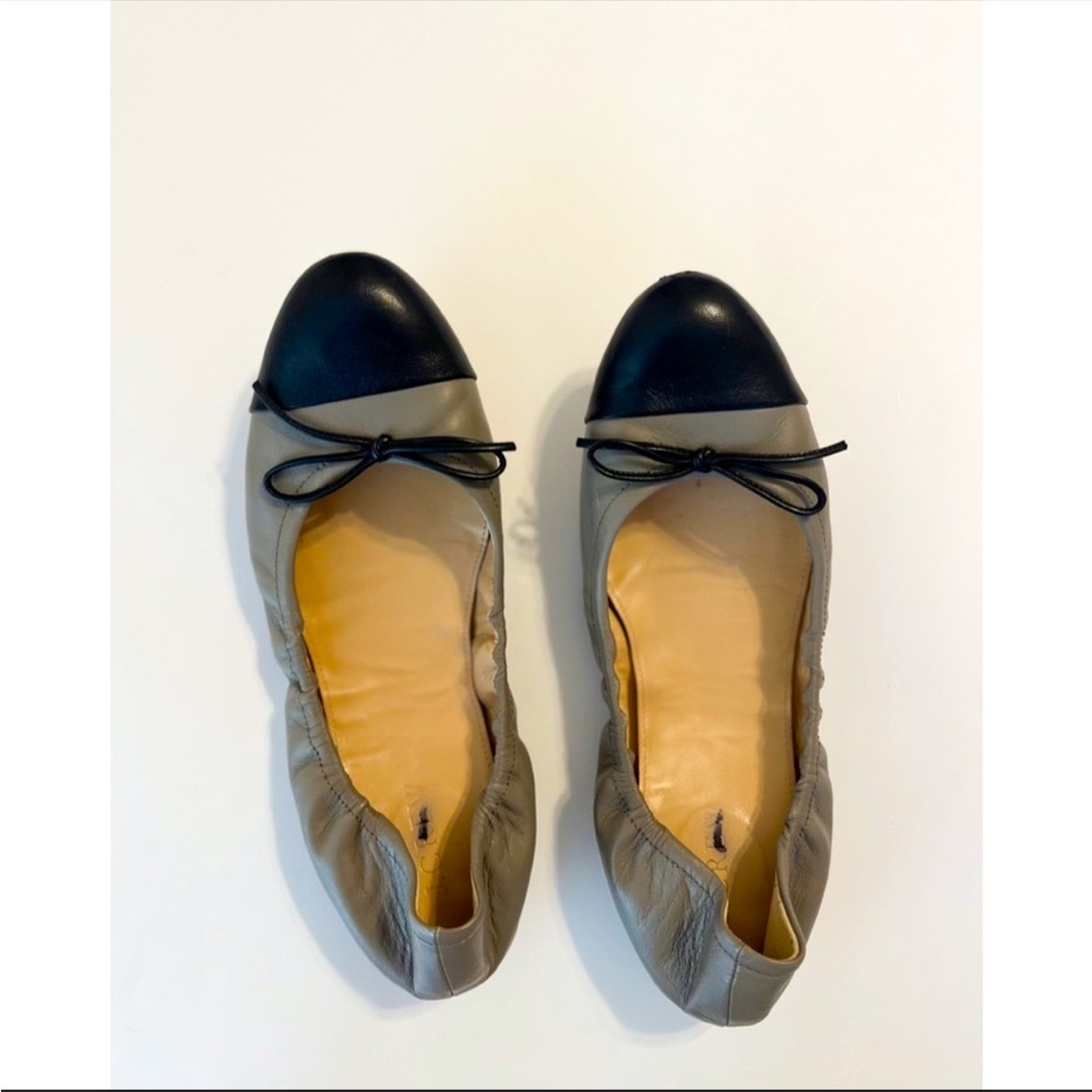 J Crew cap toe ballet flats